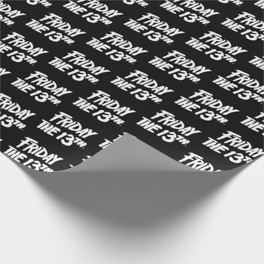 Vrijdag 13 | Gestapeld gedopte Logo Cadeaupapier (Hoek)