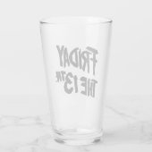 Vrijdag 13 | Gestapeld gedopte Logo Glas (Achterkant)