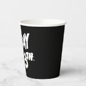 Vrijdag 13 | Gestapeld gedopte Logo Papieren Bekers (Links)