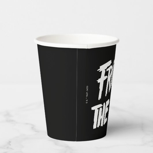 Vrijdag 13 | Gestapeld gedopte Logo Papieren Bekers (Rechts)