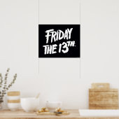 Vrijdag 13 | Gestapeld gedopte Logo Poster (Keuken)
