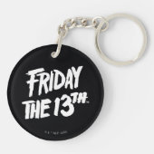 Vrijdag 13 | Gestapeld gedopte Logo Sleutelhanger (Achterkant)