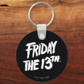Vrijdag 13 | Gestapeld gedopte Logo Sleutelhanger (Voorkant)
