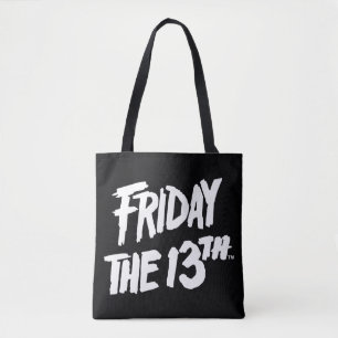 Vrijdag 13   Gestapeld gedopte Logo Tote Bag