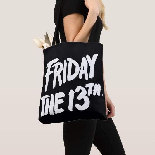 Vrijdag 13 | Gestapeld gedopte Logo Tote Bag (Dichtbij)