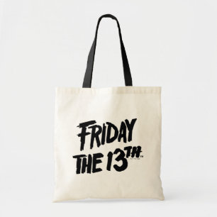 Vrijdag 13 Gestapeld gedopte Logo Tote Bag