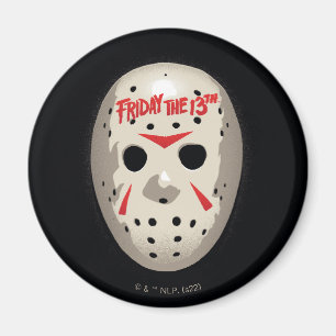 Vrijdag 13 Hockey Mask Graphic Magneet