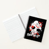 Vrijdag 13 | Hockey-masker van de schilder Notitieboek (Binnen)