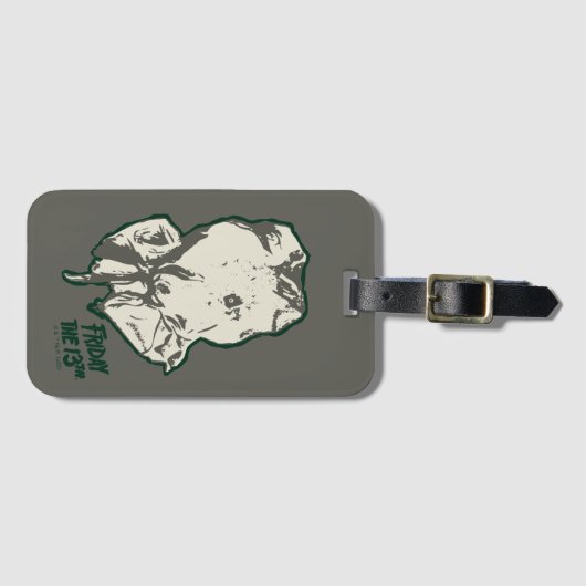 Vrijdag 13 | Jason Voorhees Burlap Sack Bagagelabel (Voorkant (horizontaal))