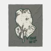 Vrijdag 13 | Jason Voorhees Burlap Sack Fleece Deken (Voorkant)