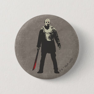 Vrijdag 13 Jason Voorhees Character Art Ronde Button 5,7 Cm
