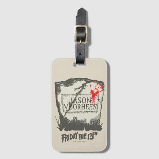 Vrijdag 13 | Jason Voorhees Headstone Bagagelabel (Voorkant (verticaal))
