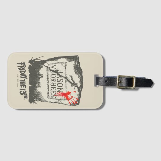 Vrijdag 13 | Jason Voorhees Headstone Bagagelabel (Voorkant (horizontaal))
