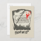 Vrijdag 13 | Jason Voorhees Headstone Briefkaart (Voorkant / Achterkant)