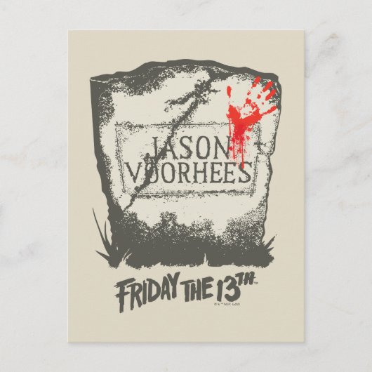Vrijdag 13 | Jason Voorhees Headstone Briefkaart (Voorkant)