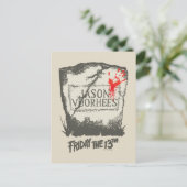 Vrijdag 13 | Jason Voorhees Headstone Briefkaart (Staand voorkant)