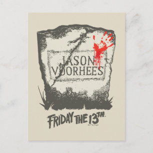 Vrijdag 13 Jason Voorhees Headstone Briefkaart