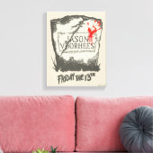 Vrijdag 13 | Jason Voorhees Headstone Canvas Afdruk (Insitu (Woonkamer))