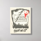 Vrijdag 13 | Jason Voorhees Headstone Canvas Afdruk (Voorkant)