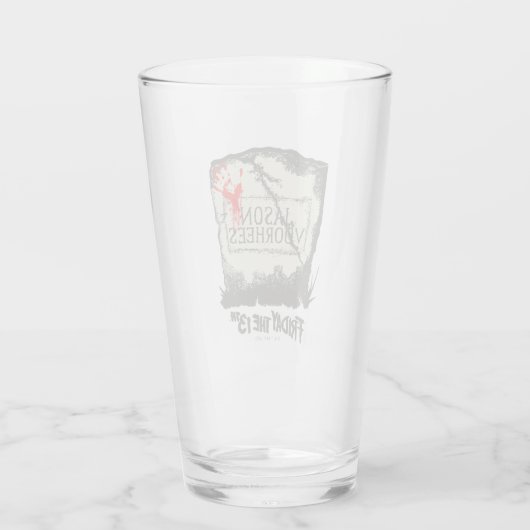 Vrijdag 13 | Jason Voorhees Headstone Glas (Achterkant)