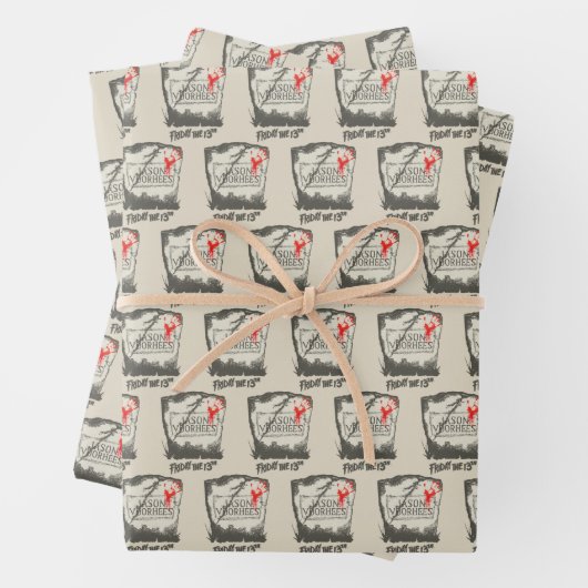 Vrijdag 13 | Jason Voorhees Headstone Inpakpapier Vel (In situ)