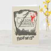 Vrijdag 13 | Jason Voorhees Headstone Kaart (Gele Bloem)
