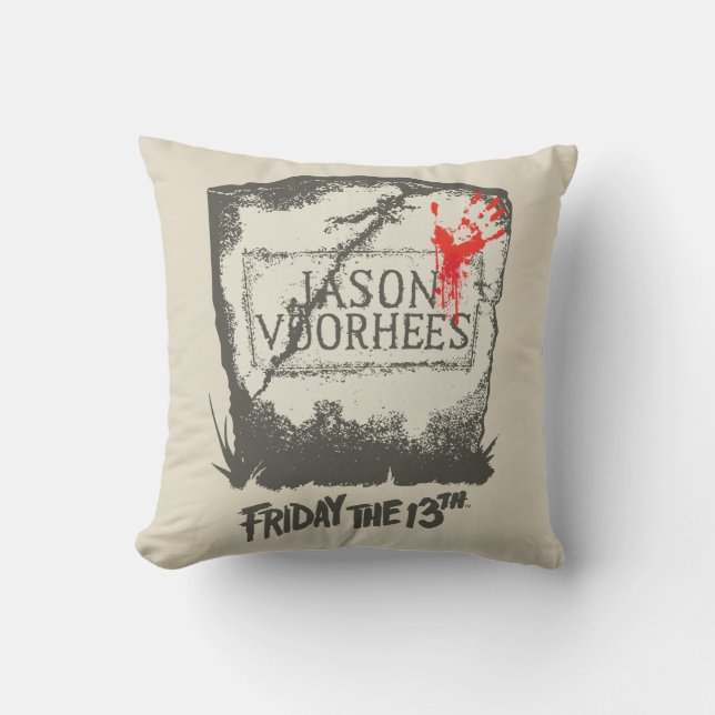 Vrijdag 13 | Jason Voorhees Headstone Kussen (Voorkant)