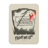 Vrijdag 13 | Jason Voorhees Headstone Magneet (Verticaal)