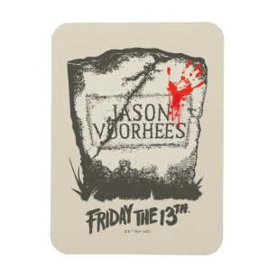 Vrijdag 13   Jason Voorhees Headstone Magneet