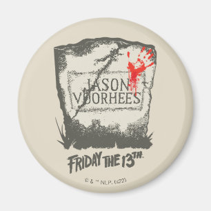 Vrijdag 13   Jason Voorhees Headstone Magneet