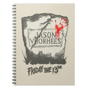 Vrijdag 13 Jason Voorhees Headstone Notitieboek