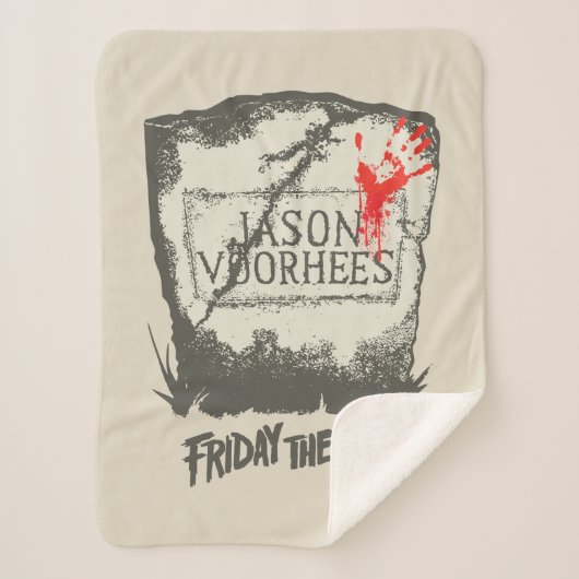 Vrijdag 13 | Jason Voorhees Headstone Sherpa Deken (Voorkant)