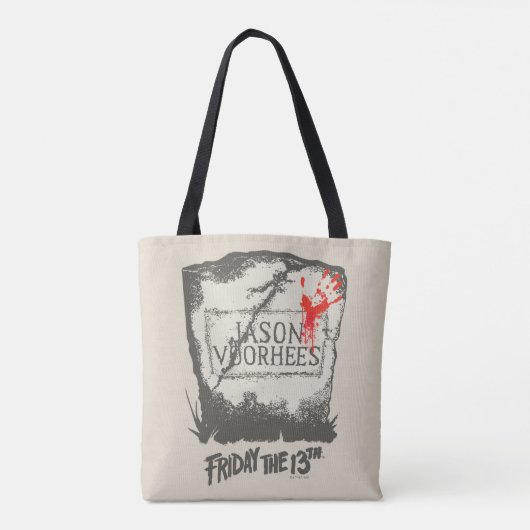 Vrijdag 13 | Jason Voorhees Headstone Tote Bag (Achterkant)