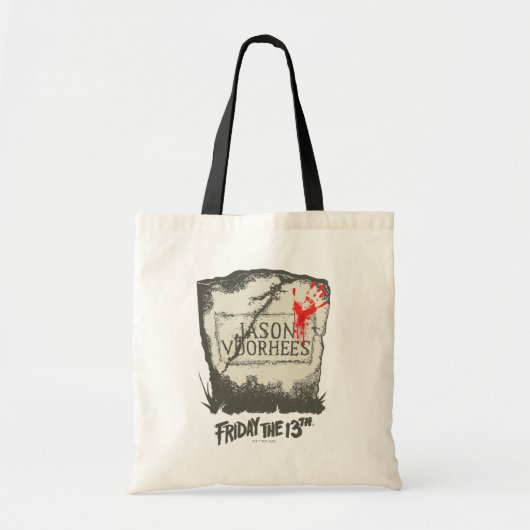Vrijdag 13 | Jason Voorhees Headstone Tote Bag (Voorkant)