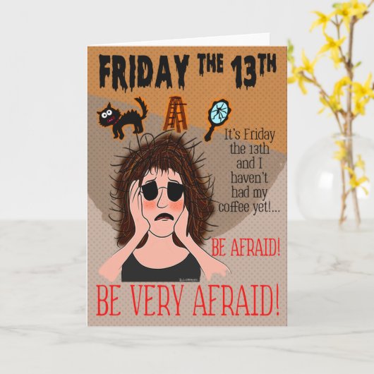 Vrijdag 13 kaart (Gele Bloem)