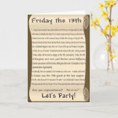 Vrijdag 13 kaart (Gele Bloem)