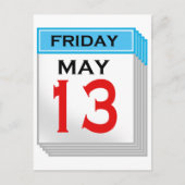 Vrijdag 13 mei briefkaart (Voorkant)