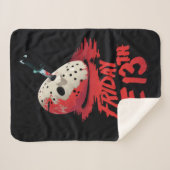 Vrijdag 13 | Mes door middel van hakkeienmasker Sherpa Deken (Voorkant (horizontaal))