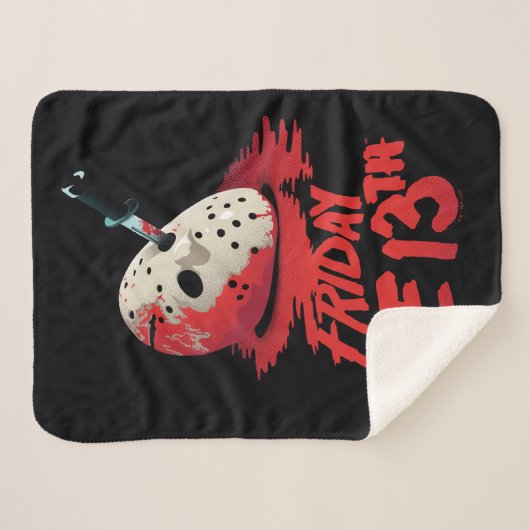 Vrijdag 13 | Mes door middel van hakkeienmasker Sherpa Deken (Voorkant (horizontaal))