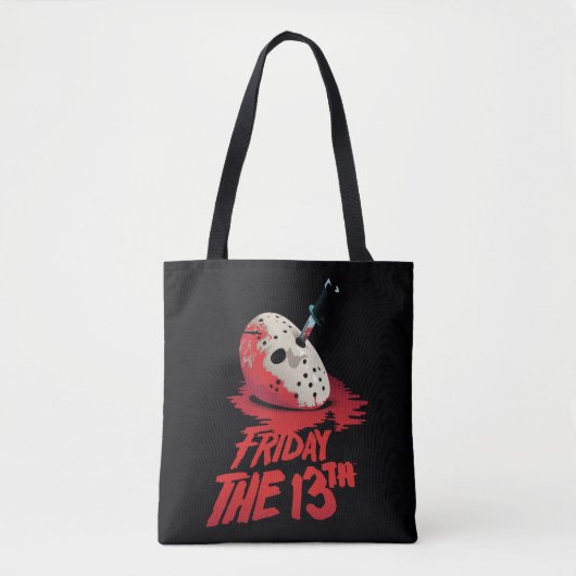 Vrijdag 13 | Mes door middel van hakkeienmasker Tote Bag (Voorkant)