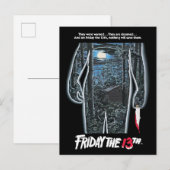 Vrijdag 13 | Silhouette Camp Theatrical Art Briefkaart (Voorkant / Achterkant)