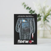 Vrijdag 13 | Silhouette Camp Theatrical Art Briefkaart (Staand voorkant)