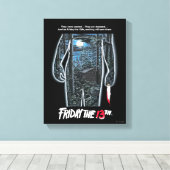 Vrijdag 13 | Silhouette Camp Theatrical Art Canvas Afdruk (Insitu (Houten vloer))