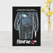 Vrijdag 13 | Silhouette Camp Theatrical Art Kaart (Gele Bloem)