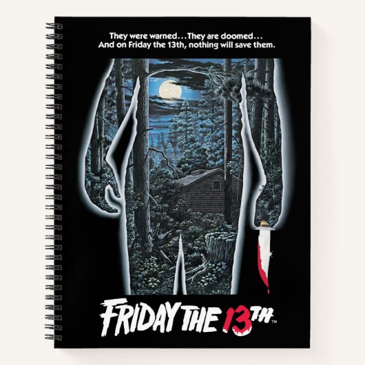 Vrijdag 13 | Silhouette Camp Theatrical Art Notitieboek (Voorkant)