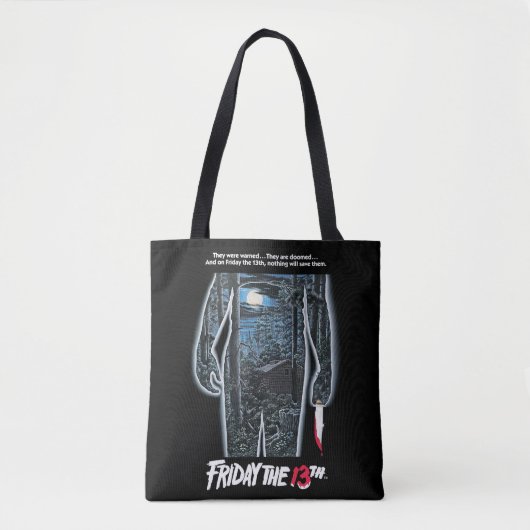 Vrijdag 13 | Silhouette Camp Theatrical Art Tote Bag (Voorkant)