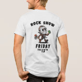 Vrijdag 13 Tri-Blend shirt (Achterkant)