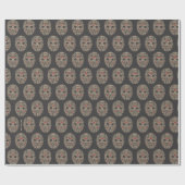 Vrijdag 13 | Typografie Hockey Mask Cadeaupapier (Vlak)