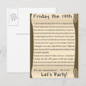 Vrijdag 13 uitnodiging briefkaart (Voorkant / Achterkant)