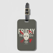 Vrijdag 13 | Wapens kruiskopmasker Bagagelabel (Voorkant (verticaal))